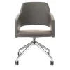 Sitia Office Chairs<Major Gray Leather Swivel Chair