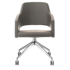 Sitia Office Chairs<Major Gray Leather Swivel Chair