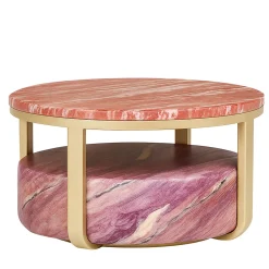 Giovannozzi Marmi Coffee Tables<Makaron Light Purple Quarzite Coffee Table by Ashley Gadeova