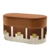 Lorenza Bozzoli Couture Benches<Mali Arc-Design Cognac-Hued Bench by Lorenza Bozzoli
