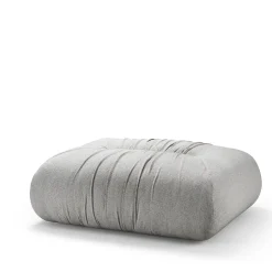 Ghidini 1961 Ottomans & Poufs<Mambo grey Sofi fabric Ottoman by Lorenza Bozzoli
