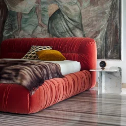 Ghidini 1961 Beds<Mambo Orange Velvet Bed by Lorenza Bozzoli