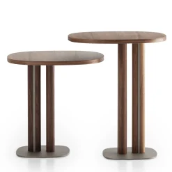 Morica Design Side Tables<Manhattan Small Asymmetrical Walnut Side Table