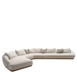 Ferri 1956 Sofas<Manila Modular Curved White Sofa by Palomba + Serafini #1