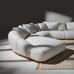 Ferri 1956 Sofas<Manila Modular Curved White Sofa by Palomba + Serafini #1