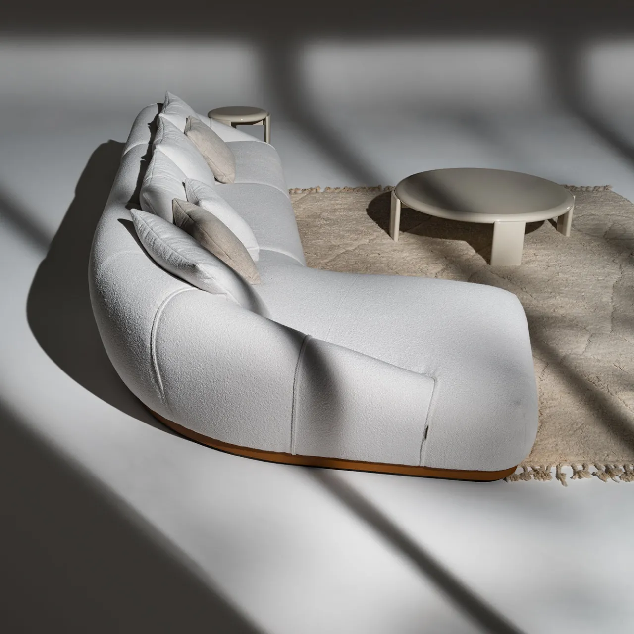 Ferri 1956 Sofas<Manila Modular L-Shaped White Sofa by Palomba + Serafini