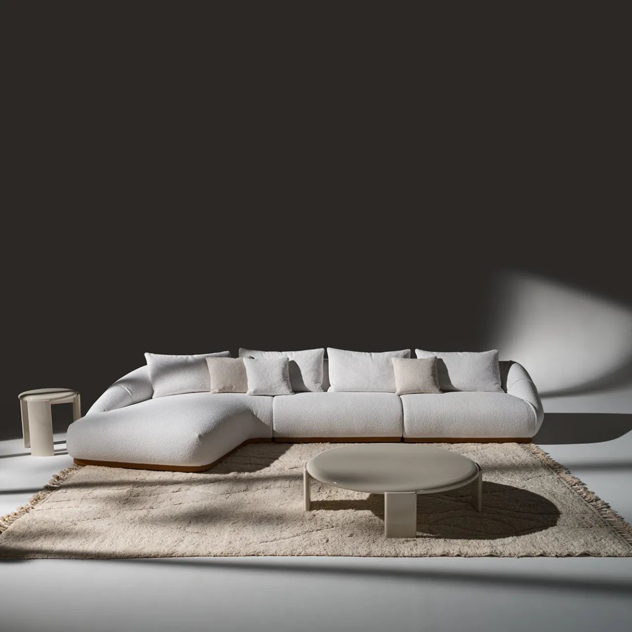 Ferri 1956 Sofas<Manila Modular L-Shaped White Sofa by Palomba + Serafini