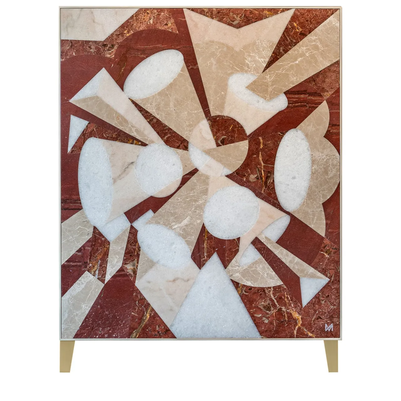 Marzia Boaglio Cabinets<Marble Esplosione Low Pink Cabinet