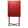 Artèpura Bar Cabinets<Marcello Red Leather Bar Cabinet