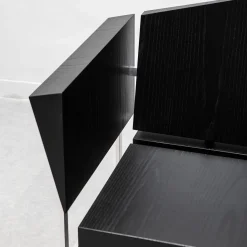 Paolo Pallucco Chairs<Mare Mosso Black Oak And Polished Aluminum Chair