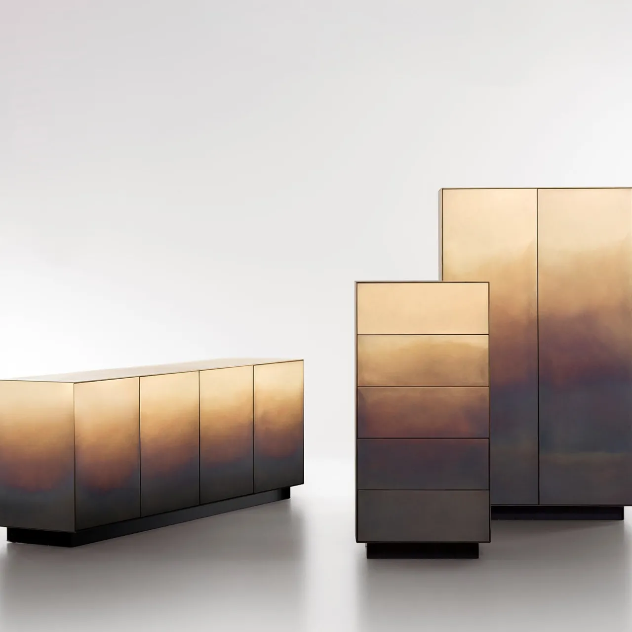 De Castelli Sideboards Buffets<Marea 190 Brass Sideboard by Zanellato/Bortotto