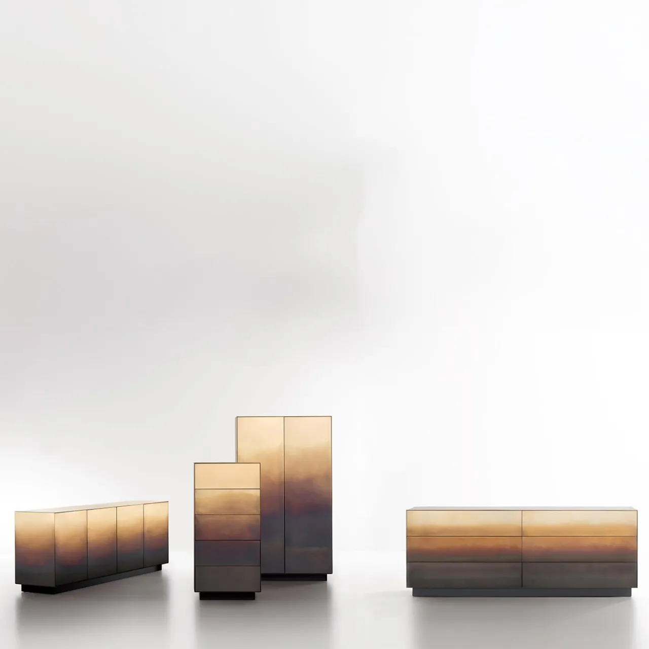 De Castelli Sideboards Buffets<Marea 190 Brass Sideboard by Zanellato/Bortotto