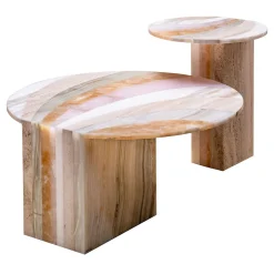 Budri Nesting Tables<Marea Aquarel Edition Set of 2 Polychrome Coffee Tables