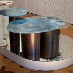 Atelier Frigerio Mirva Side Tables<Marea Small Side Table with Tempered Glass Top