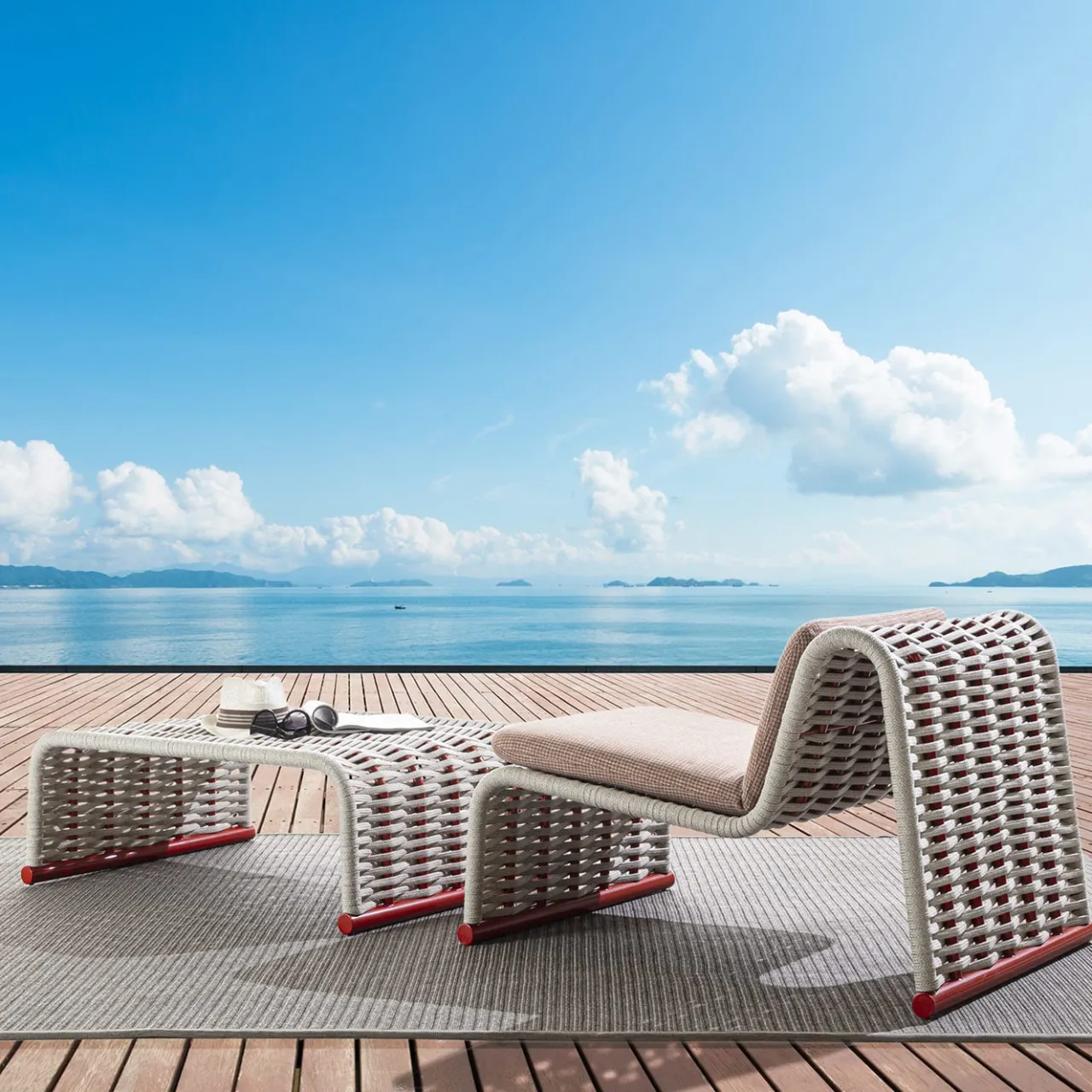 Meroni & Colzani Outdoor Coffee Tables<Marettimo Outdoor Coffee Table