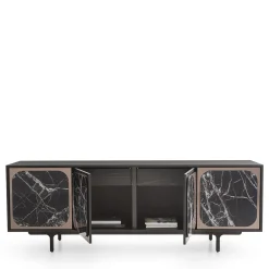 Morica Design Sideboards Buffets<Margarette 4-Door Breccia Imperiale Marble-Effect Sideboard