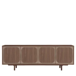 Morica Design Sideboards Buffets<Margarette 4-Door Sideboard in Canaletto Walnut Wood