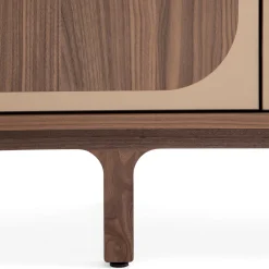 Morica Design Sideboards Buffets<Margarette 4-Door Sideboard in Canaletto Walnut Wood