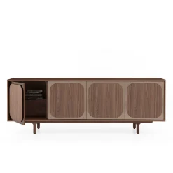 Morica Design Sideboards Buffets<Margarette 4-Door Sideboard in Canaletto Walnut Wood
