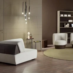 Casa Covre Armchairs<Margot Beige Leather Armchair