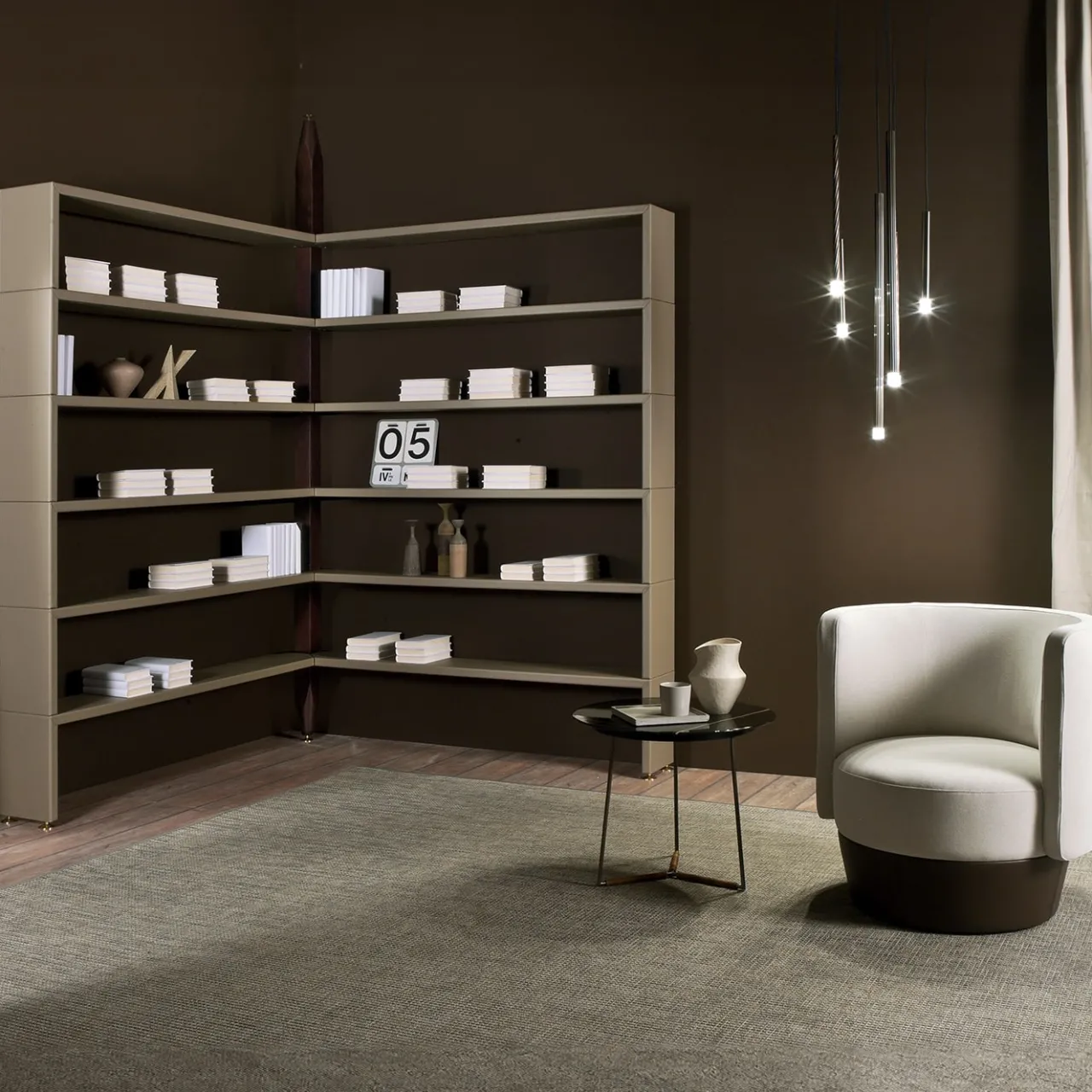 Casa Covre Armchairs<Margot Beige Leather Armchair
