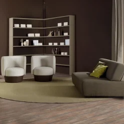 Casa Covre Armchairs<Margot Beige Leather Armchair