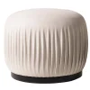 Mantellassi 1926 Ottomans & Poufs<Margot round off white pouf