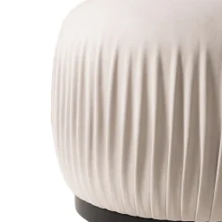Mantellassi 1926 Ottomans & Poufs<Margot round off white pouf