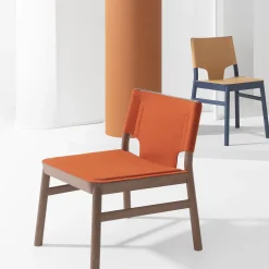 Billiani 1911 Lounge Chairs<Marimba 114 Orange Lounge Chair by Emilio Nanni