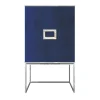 Isabella Costantini Bar Cabinets<Marion Blue Lapis Paint Effect & Silver Bar Cabinet