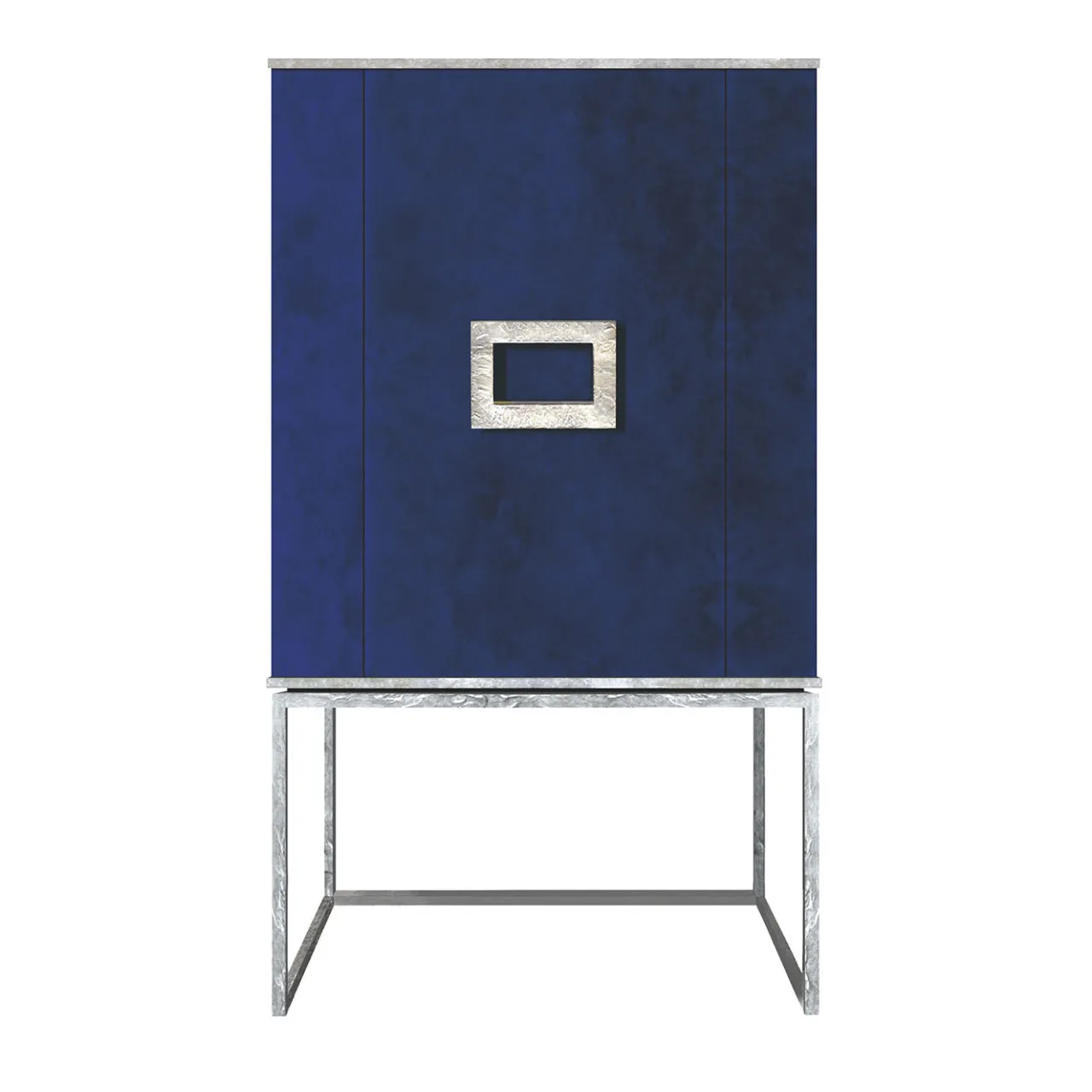 Isabella Costantini Bar Cabinets<Marion Blue Lapis Paint Effect & Silver Bar Cabinet