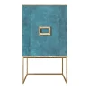 Isabella Costantini Bar Cabinets<Marion Turquoise & Gold Bar Cabinet