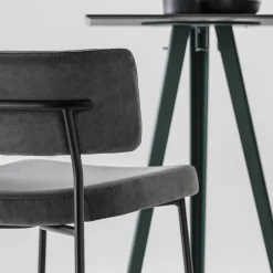 TrabA' Chairs<Marlen Met Black Chair by EP Studio