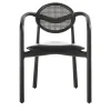 Enrico Pellizzoni Chairs<Marlena Black Chair With Arms by Studio Nove.3