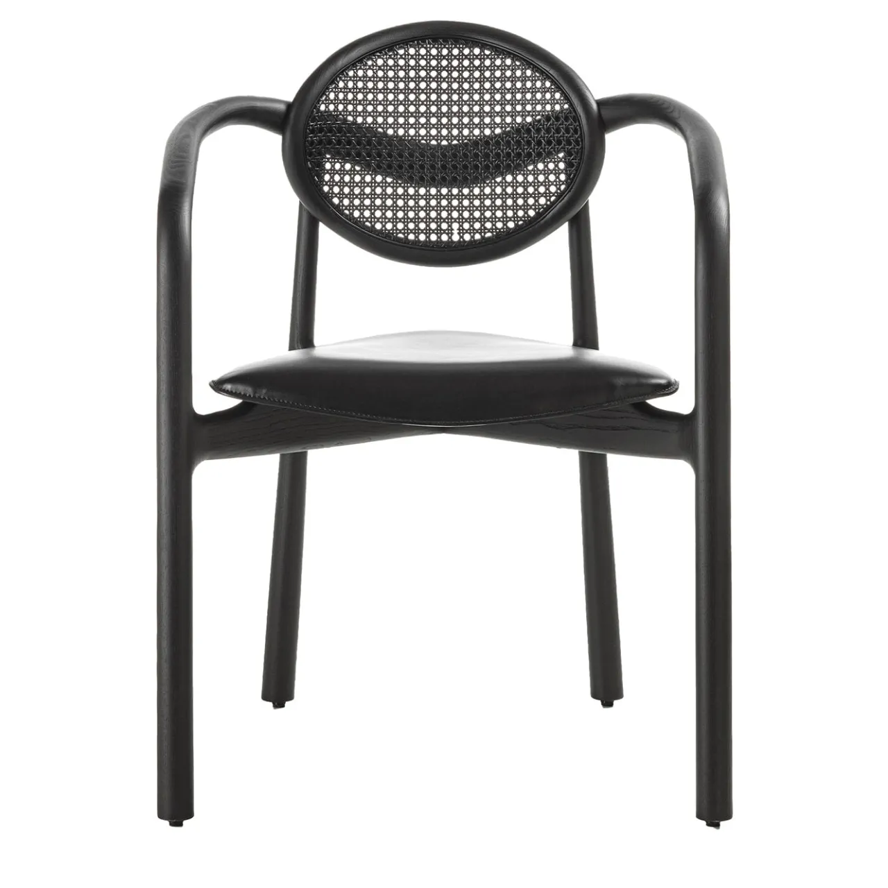 Enrico Pellizzoni Chairs<Marlena Black Chair With Arms by Studio Nove.3