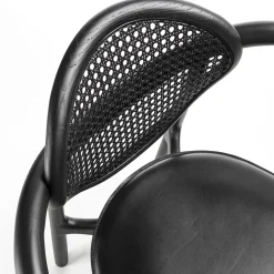 Enrico Pellizzoni Chairs<Marlena Black Chair With Arms by Studio Nove.3