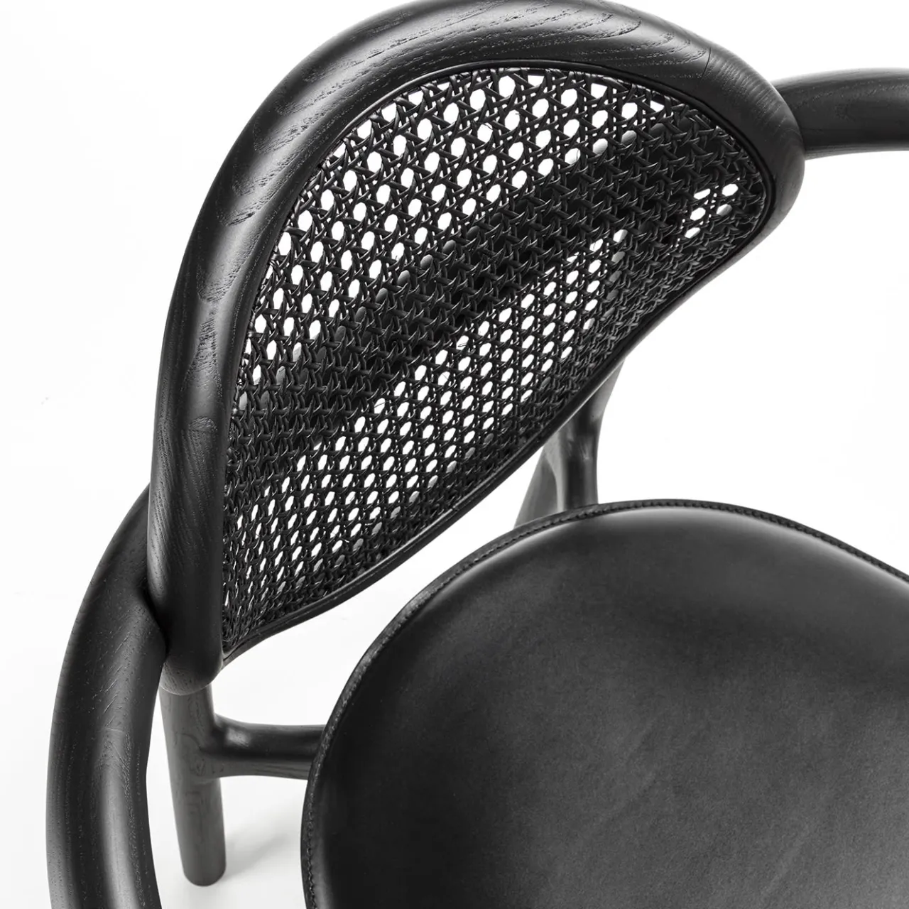 Enrico Pellizzoni Chairs<Marlena Black Chair With Arms by Studio Nove.3