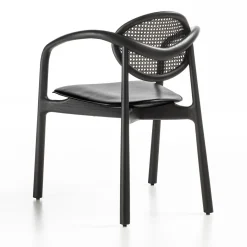 Enrico Pellizzoni Chairs<Marlena Black Chair With Arms by Studio Nove.3