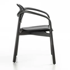Enrico Pellizzoni Chairs<Marlena Black Chair With Arms by Studio Nove.3