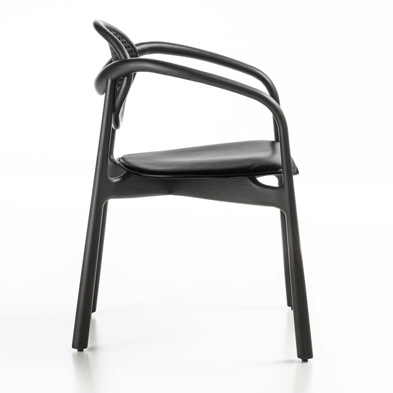 Enrico Pellizzoni Chairs<Marlena Black Chair With Arms by Studio Nove.3