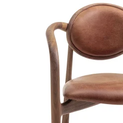 Enrico Pellizzoni Armchairs<Marlena Leather & Wood Armchair