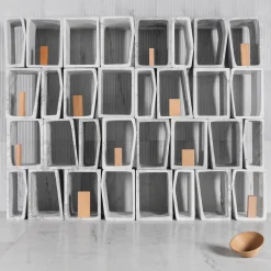 Luce Di Carrara Stools<Marmeria White Marble Module