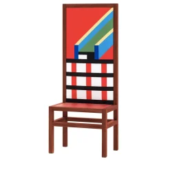 Memphis Chairs<Marmo Chair by Nathalie Du Pasquier - Post Design