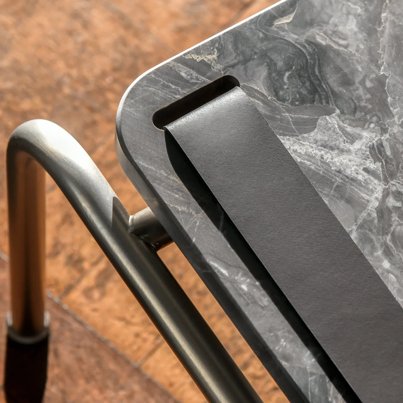DalMoto Coffee Tables<Marmorino Gray Coffee Table