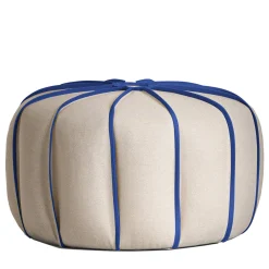 My Home Ottomans & Poufs<Marrakech Low Beige/Bluette Pouf by Enrico Cesana