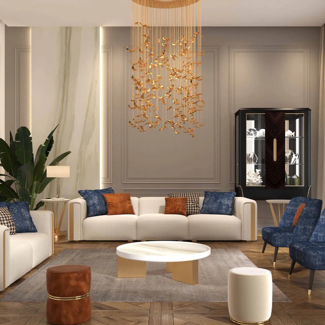 Guerra Vanni Ottomans & Poufs<Marshmallow Brown Velvet Pouf