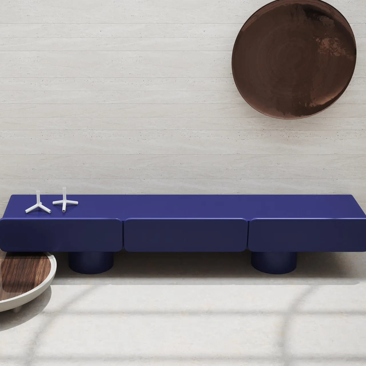 Ultramobili Sideboards Buffets<Marte Blue Notte Low Sideboard