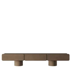 Ultramobili Sideboards Buffets<Marte Bronze Metal Effect Low Sideboard