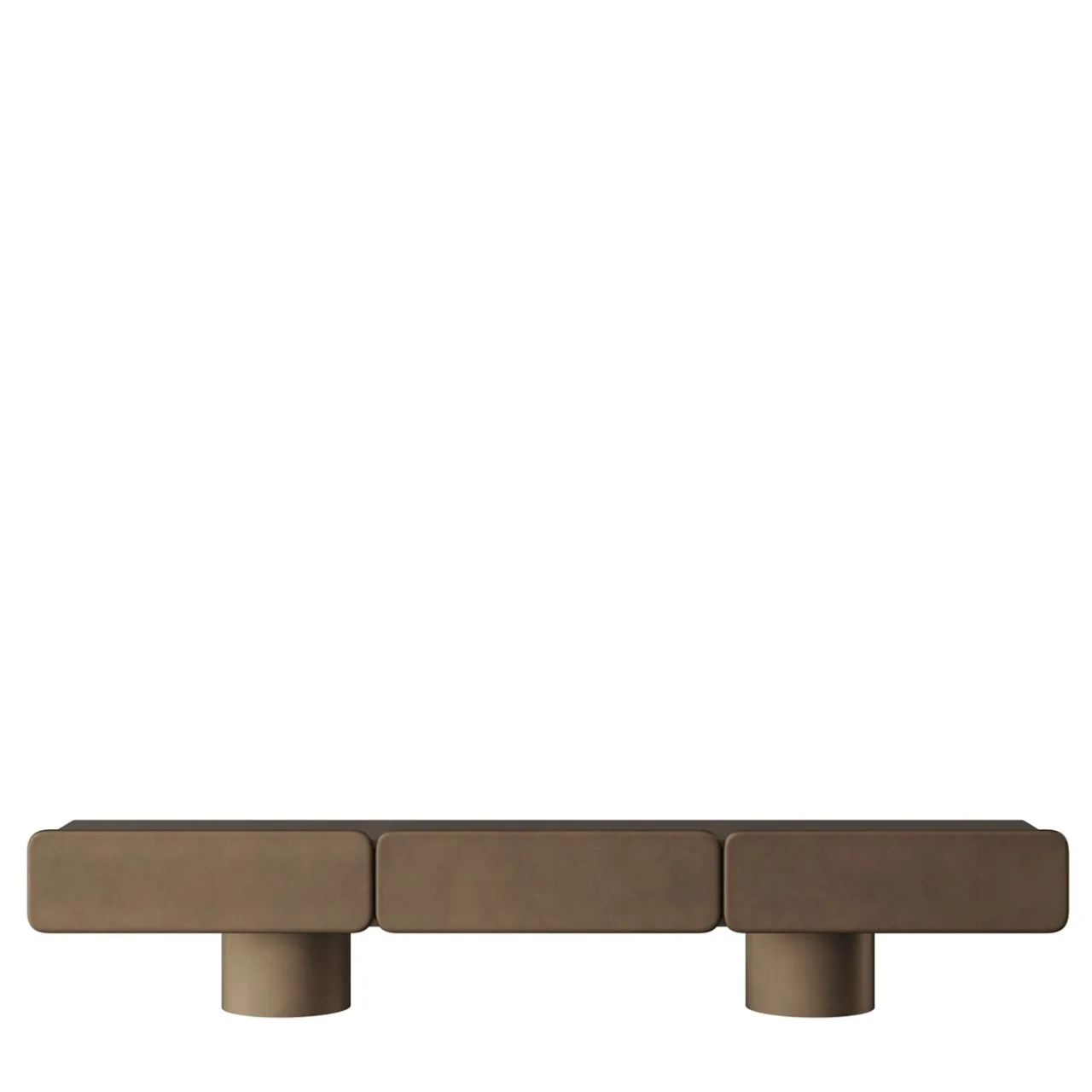 Ultramobili Sideboards Buffets<Marte Bronze Metal Effect Low Sideboard