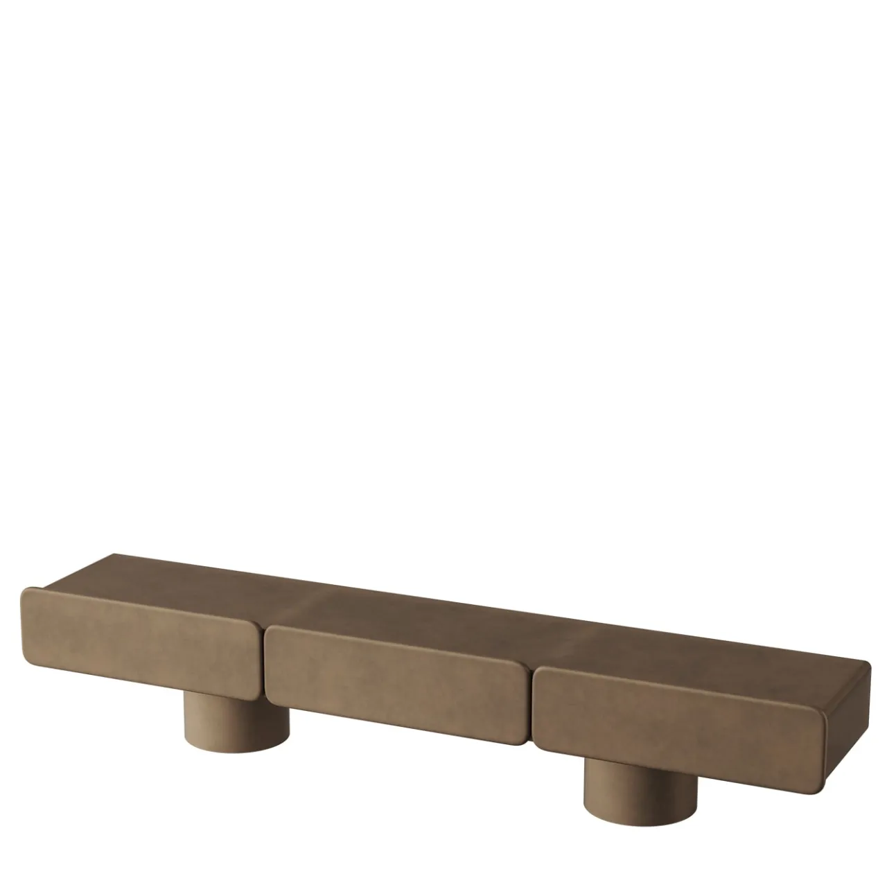 Ultramobili Sideboards Buffets<Marte Bronze Metal Effect Low Sideboard